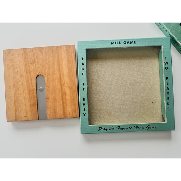 Vintage Mill Game Drueke & Sons Wooden Board Peg Game #553 Rare - Picture 8 of 10